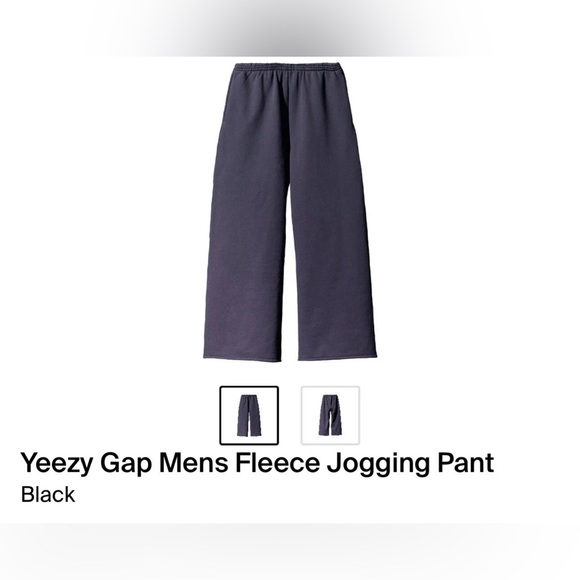 Yeezy Gap LA H25B FLEECE DOUBLE LAYERED SWEATPANTS WIDE LEG ( NEW ) - Picture 1 of 10